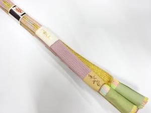 未使用品　正絹　撚り房　手組帯締め